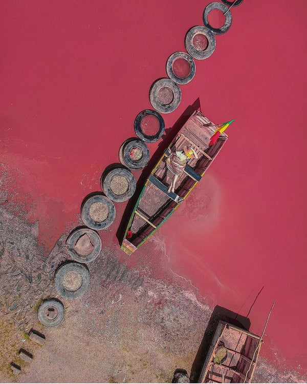 Senegals Beautiful Pink Lake