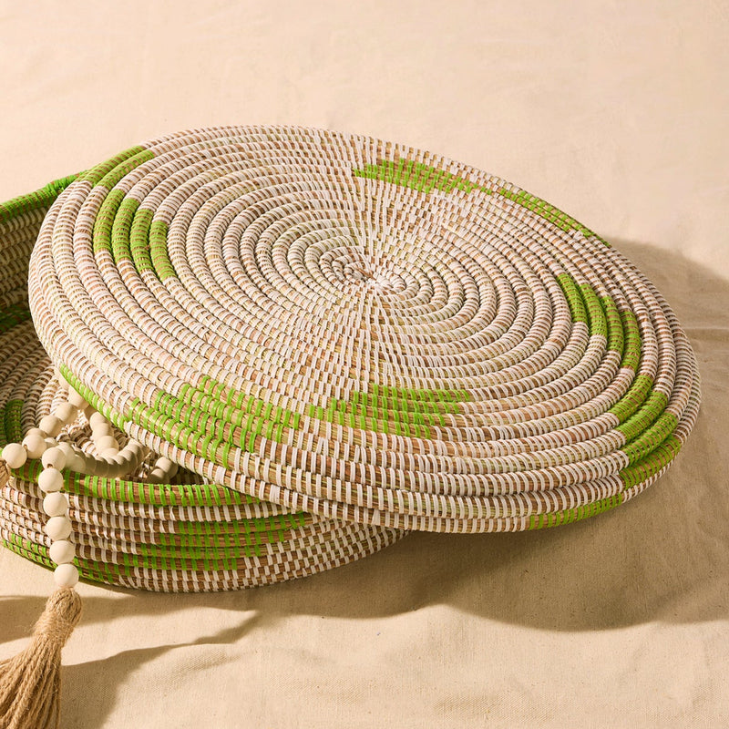Nyota Woven Tray With Lid