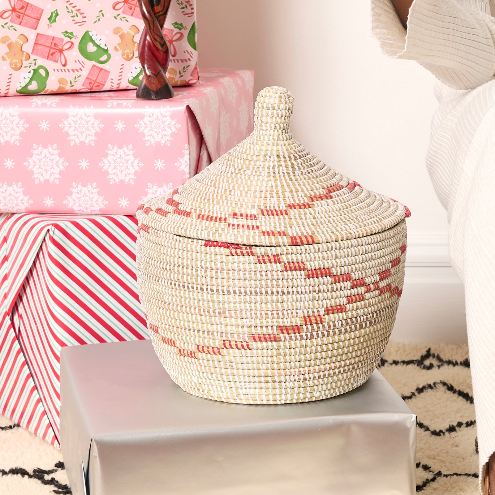 Bakh Lidded Storage Basket – Handcrafted African Baskets