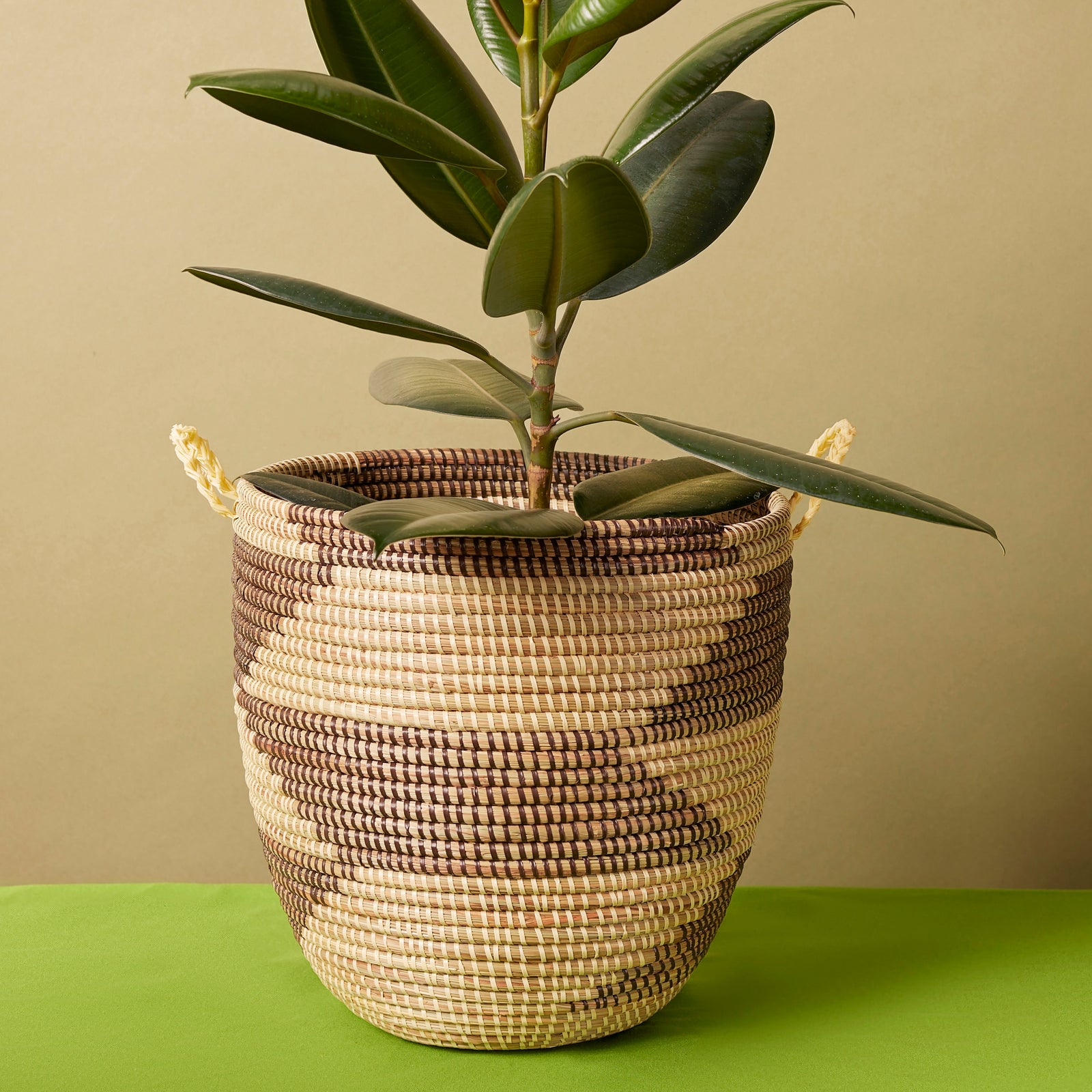 small woven plant basket Astou Handwoven Storage Basket – African Artisan Home Goods