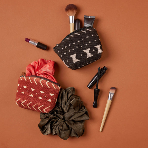 Close-up of Adama Mud Cloth Bag – Unique African Textile Patterns