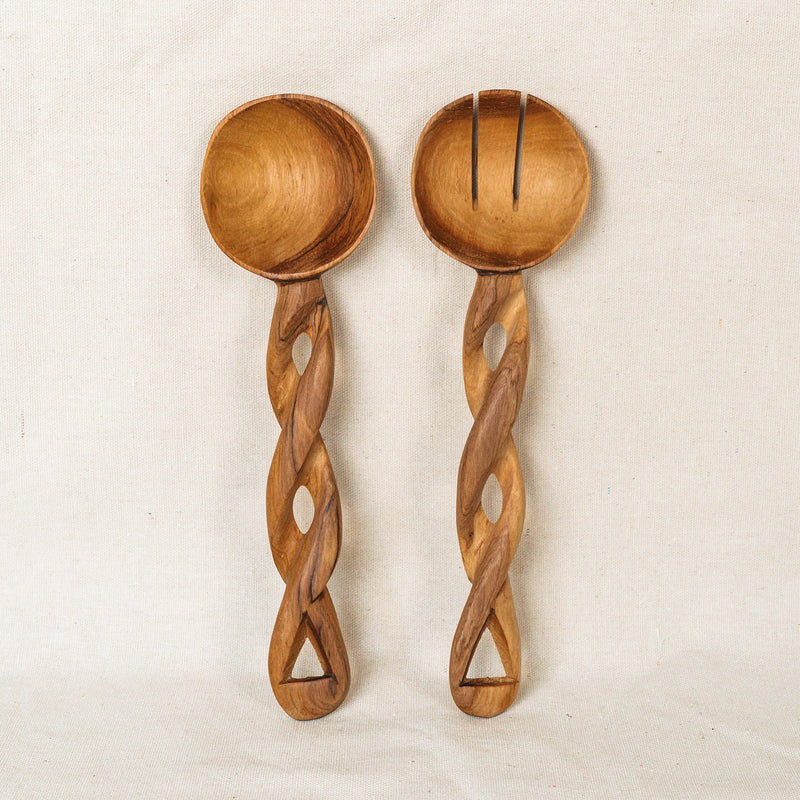 Wooden Kenya Utensils (set of two)
