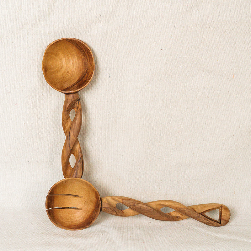 Wooden Kenya Utensils (set of two)