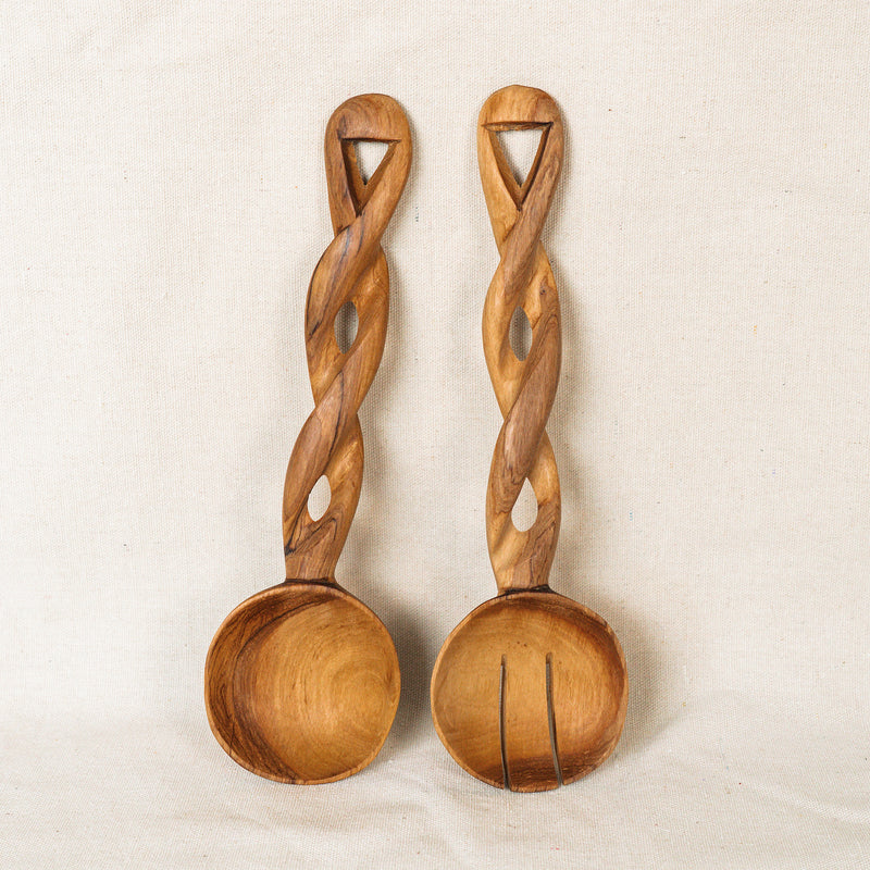 Wooden Kenya Utensils (set of two)