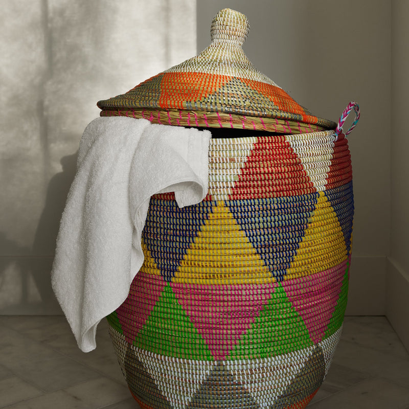Eco-Friendly Woven Storage Basket – Artisan Blanket and Toy Organizer