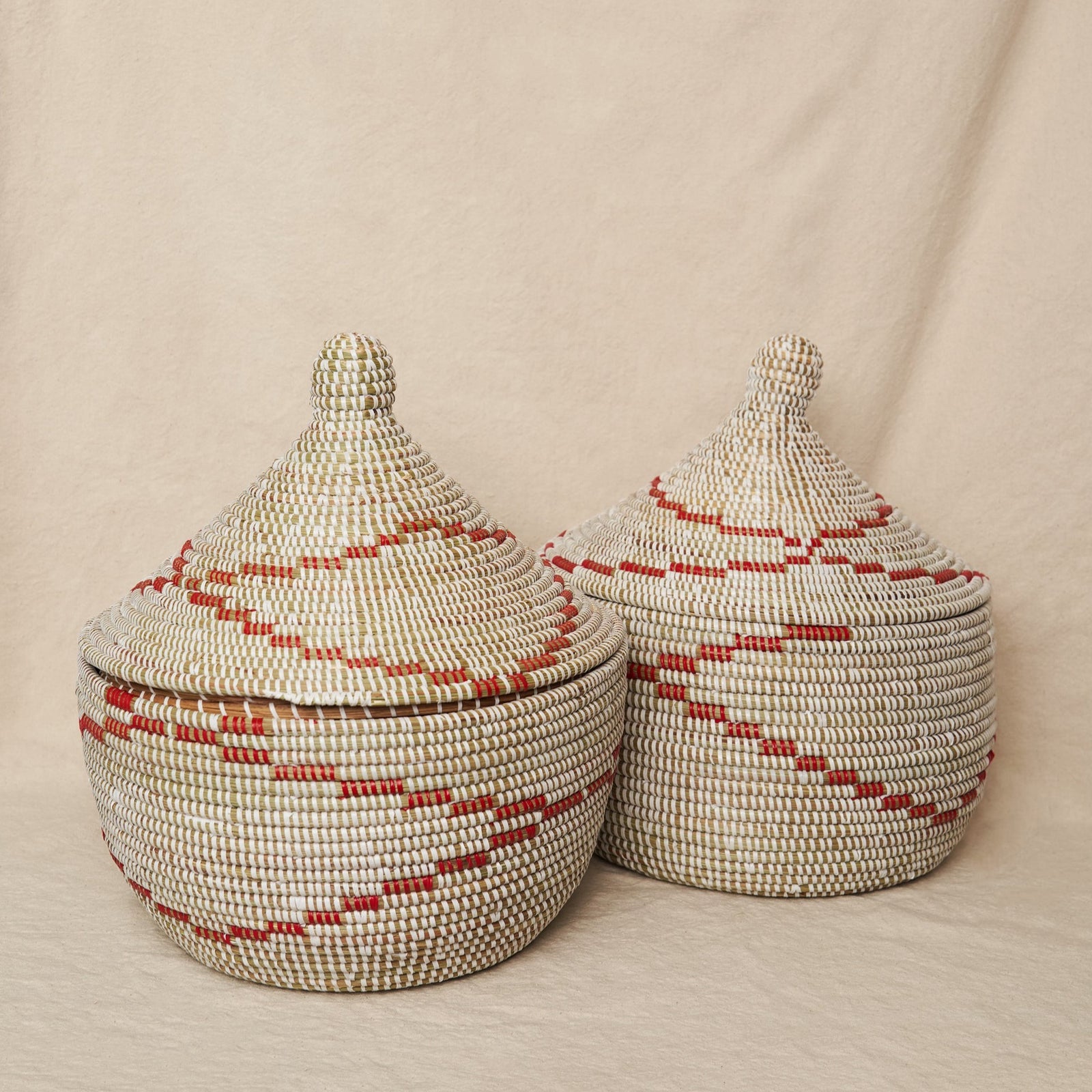 Bakh Lidded Storage Basket – Handcrafted African Baskets