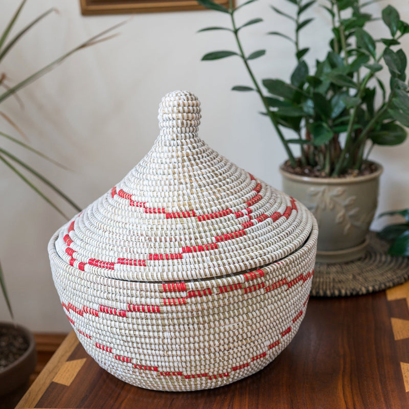 African Basket With Lid Expedition Subsahar