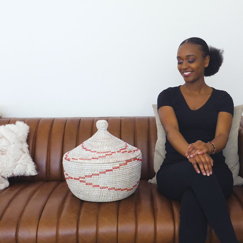 African Basket With Lid Expedition Subsahar